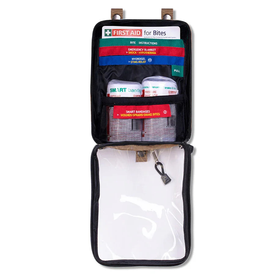 Module with the lower clear pocket left empty for your own supplies