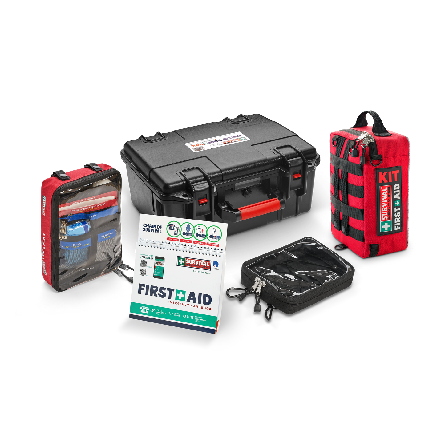Marine Scale G bundle: workplace first aid case, marine module, handbook and waterproof box