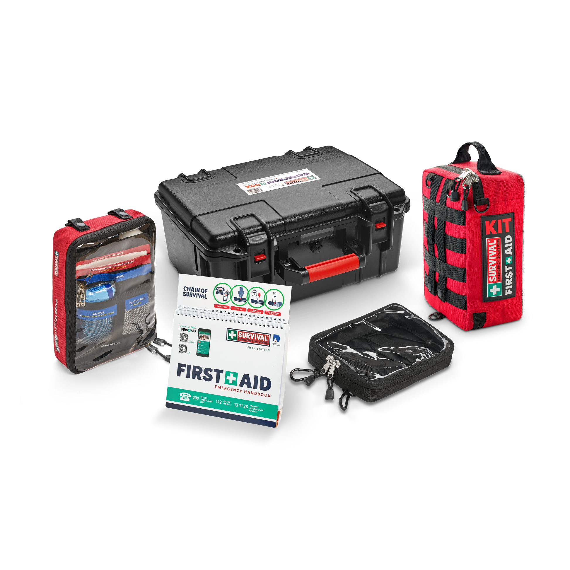 Marine Scale G bundle: workplace first aid case, marine module, handbook and waterproof box