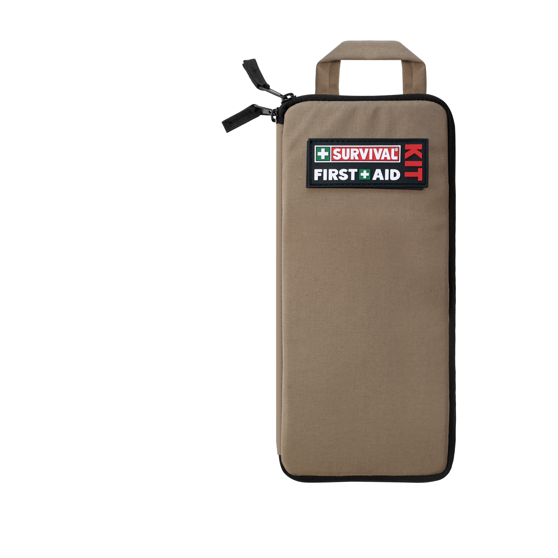 Slimline first aid kit in brown, closed