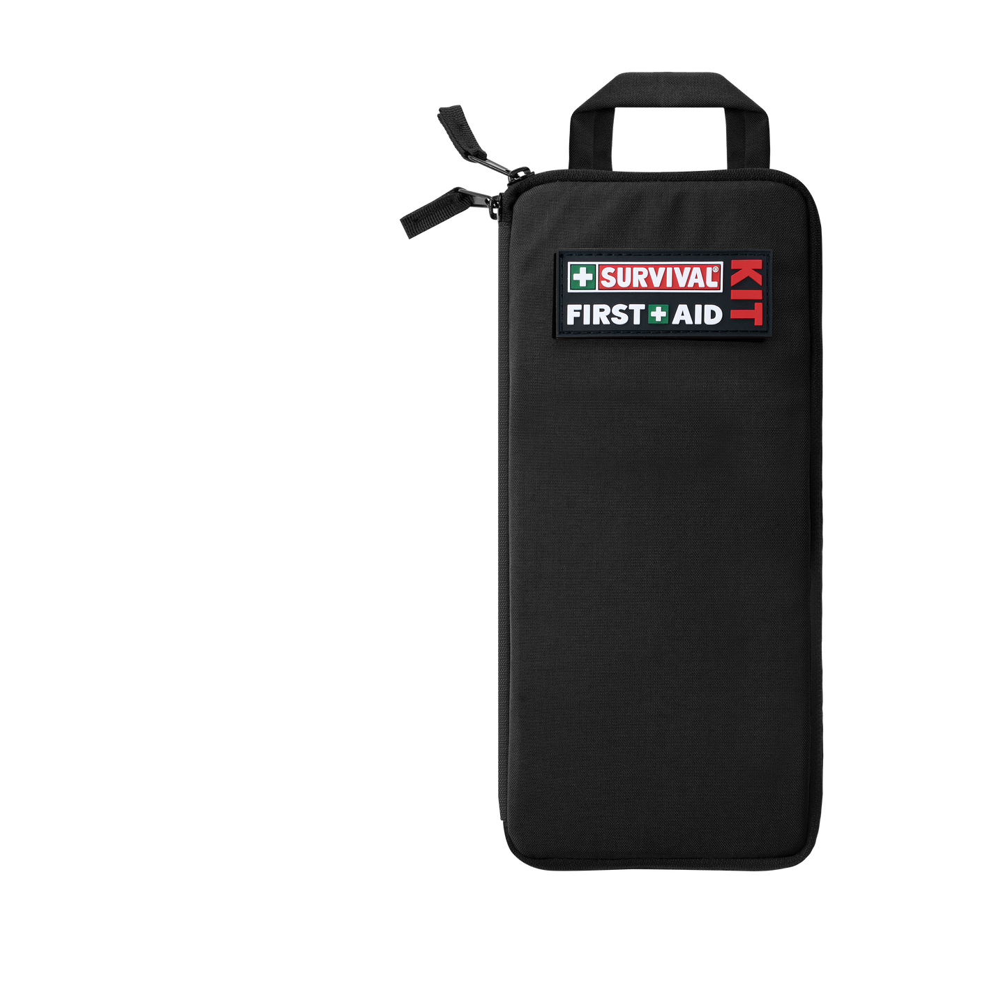 Slimline first aid kit in black, closed